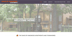 Desktop Screenshot of oaksofkingwoodapartments.com